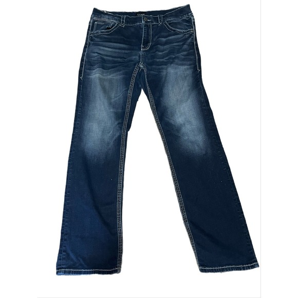 Buckle Black Other - Buckle Black Jeans Mens 34x32 (Tag 34x34)Blue Fit No 9 Bootleg Dark Wash Stretch